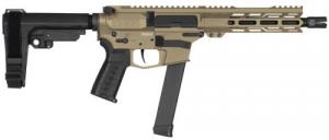 CMMG Inc. Pistol, Banshee MKGS, 9MM, 33rd, 8", Coyote Tan W/Adj Rip Brace - 99A3B0FCT
