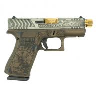 Glock 43X Custom "Viking" 9mm Semi Auto Pistol - UX4350201FRVK Glock 43X Custom "Viking" 9mm Semi Auto Pistol - UX4350201FRVK