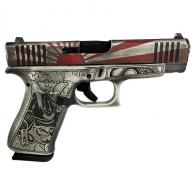 Glock 48 Gen 5 Custom "Rising Sun Bushido-Battle Worn" 9mm Semi Auto Pistol - UA4850201FRRSBSBW