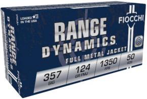FIOCCHI AMO 357 SIG 124GR FMJ 50-RD ( 20 BOXES PER CASE )
