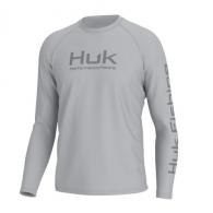 Huk Vented Pursuit Long Sleeve Shirt - Harbor Mist - Medium - H1200524-034-M