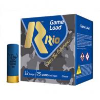 Rio Game Load Shotgun Ammo, 12 Gauge, 2.75", 1 1/16oz, #7.5, 25 Rounds - CG3075