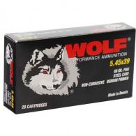Wolf Perf 5.45x39 60Gr FMJ 20bx - 5.45x39WFMJ Wolf Perf 5.45x39 60Gr FMJ 20bx - 5.45x39WFMJ