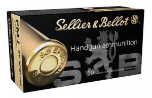 S&B 38Spl 158GR FMJ 50rd - SB38P S&B 38Spl 158GR FMJ 50rd - SB38P