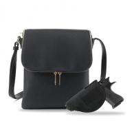Jessie & James Cheyanne Concealed Carry Crossbody with Lock and Key - Black