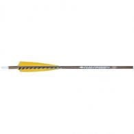 Fleetwood Natural Grain Carbon Arrows 500 Feathers 6 pk. - 6860-500