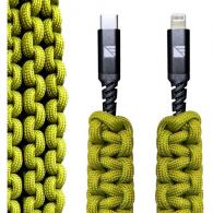 Dark Energy Lightning to C Paracord Cable  Green - IND-LCC03GRGR