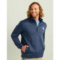Huk Coldfront & Performance 1/4 Zip Long Sleeve Shirt - Naval Academy Heather - Small - H1300098-464-S