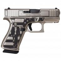 Glock 43x Custom "Trump Fight" 9mm Semi Auto Pistol - UX4350201FRTF43