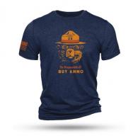Nine Line 2A Bear Navy Triblend T-Shirt/ Small