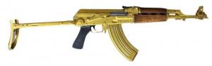 ZASTAVA ZPAPM70 7.62X39 WOOD HG, UNDERFOLDER GUCCI GOLD