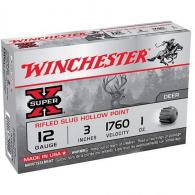 Winchester Super-X Rifled Slug Hollow Point 12 ga. 3 in. 1 oz. Slug 15 rd. - X123RS15VP