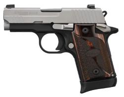 Sig Sauer P938 Two-Tone 9mm Semi Auto Pistol - 9389TXR3AMBI Sig Sauer P938 Two-Tone 9mm Semi Auto Pistol - 9389TXR3AMBI