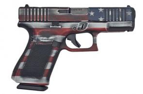 Glock G19 Gen5 Compact 9mm Desitressed Flag Cerakote, 15+1 - 195S203HPDSFLAG