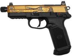FN FNX-45 Tactical *Spartan Black/Gold* .45 ACP Semi Auto Pistol Bundle - 66966-SPARTAN