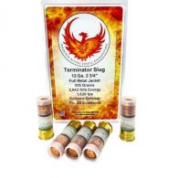 Phoenix Rising Terminator Slug Shotshell 12ga 2-3/4 515gr FMJ Slug 1520fps 5/ct Phoenix Rising Terminator Slug Shotshell 12ga 2-3/4 515gr FMJ Slug 1520fps 5/ct