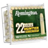 Remington Golden Hunter Rimfire Ammo 22 LR. 40 gr. Plated Hollow Point 100rd - R21251 Remington Golden Hunter Rimfire Ammo 22 LR. 40 gr. Plated Hollow Point 100rd - R21251
