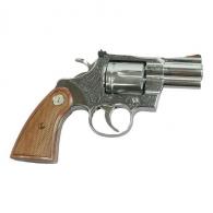Colt Python .357 - 2.5in Historic Wood Medallion Grips Filigree Frame and Barrel - PYTHON-SP2WCTS MODFG