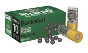 STERLING 12G 2.75" 00 BUCKSHOT 10RD Box 200RD CASE