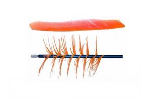 Trueflight Spiral Wrap Flu-Flu Feathers Orange RW 100 pk. - 17005