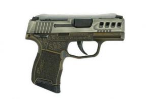 Sig P365 Nitron Pistol Distress GraySlide & Brown - 365380BSSMSGB365