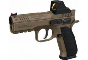 CZ Shadow 2 Compact Burnt Bronze With Holosun 508T 9MM 4IN Barrel 15RD - 86155