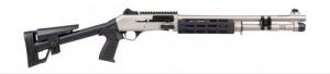 Panzer Arms M4 Speed Pro 12ga 18.5" Nickel, Skeleton Stock - PAM4CSMMFSS