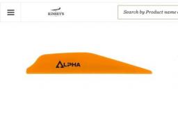 Bohning Alpha Vanes Neon Orange 100 pk. - 101062NO28