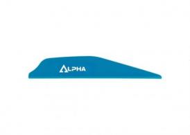 Bohning Alpha Vanes Satin Blue 100 pk. - 101062SB28