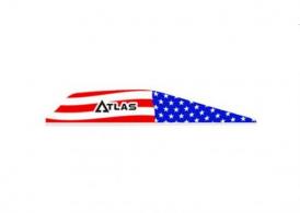 Bohning Atlas Vanes American Flag 100 pk. - 101072AF28