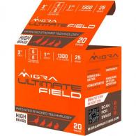 Migra Staxd Ultimate Field Roundgun Ammo 20 ga. 3 in. 1 1/4 oz. 6-8 Round 25 - M-20UF-6-8 Migra Staxd Ultimate Field Roundgun Ammo 20 ga. 3 in. 1 1/4 oz. 6-8 Round 25 - M-20UF-6-8