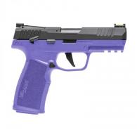 SIG SAUER HGA .22 LR 4IN BBL ADJ FOS OPTIC READY POLY CERAKOTED PURPLE GRIP Black SLIDE 2 20RD MAGS - P322