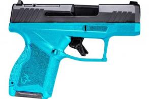 TAURUS HGA 9MM 3IN BBL BLK/BLK 2/11RD MAGS CERAKOTE ROBINS EGG BLUE FRAME - GX4