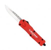 Cobratec Medium FS-3 Trump 2024 Red (Cerakote) Tanto Blade Non Serrated - MTRP24REDTNS