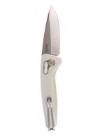 SOG Knives One-Zero AU Folding Knife 3-1/10 Drop Point Blade Silver Chrome - SOG-15-73-03-57