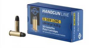 PPU 32 S&W LONG LRN 98GR 50RD BOX 10 BOXES PER CASE PPU 32 S&W LONG LRN 98GR 50RD BOX 10 BOXES PER CASE