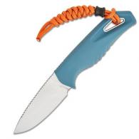 Benchmade Intersect Drop Point 2.68" CPM MagnaCut Depth Blue Santoprene Stonewash Benchmade - 18050