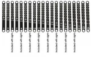Axcel Achieve XP Metal Sight Tape Scale #11 and #12 - ACXP-MST11-12