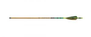 Black Eagle Vintage Traditional Arrows .005 400 Green/Yellow Feathers 6 pk. - 325