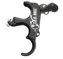 Tru Ball Trident Flex Release 3 Finger Aluminum Black Medium - TRDF-BK-M