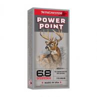 Winchester Power-Point, 6.8 Western, 170 Grain, 20/Box - X68W1