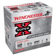 Winchester Super-X Game Load, 12 Gauge, 2 3/4" 1 oz, #6 Shot, 250/Case - XU126@ Winchester Super-X Game Load, 12 Gauge, 2 3/4" 1 oz, #6 Shot, 250/Case - XU126@