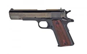 COLT 1911 GOVERNMENT CLASSIC .45 ACP 5IN 7RD BLACK DLC/GOLD SCROLL LD - O1911C-AUTOBLKG