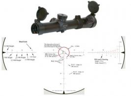 Leatherwood CMR-AK Series Rifle Scope - 1-4x24mm Illum. Red CMR Matte - CMR-AK762-R