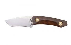 Woox Bad Boy Fixed Knive 2-3/4" Reverse Tanto Blade Walnut with Sheath