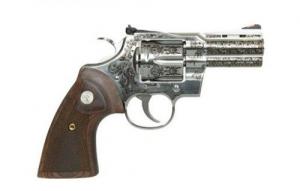 Colt Python Revolver .357 MAG 3 in Engraved Stainless 6 Round - GCENGPYTHONSP3WTS