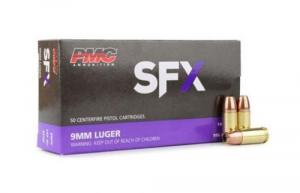 PMC SFX Premium Ammo 9mm SFX Hollow Point 147 gr. 50 rd. - 9SFX PMC SFX Premium Ammo 9mm SFX Hollow Point 147 gr. 50 rd. - 9SFX