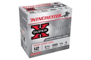 Winchester Super-X Heavy Game Load, 12 Gauge, 2 3/4" 1 1/8 oz, #4 Shot, 250/Case - XU12H4@ Winchester Super-X Heavy Game Load, 12 Gauge, 2 3/4" 1 1/8 oz, #4 Shot, 250/Case - XU12H4@