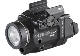 Streamlight TLR-8 HL-X Sub USB Gun Light, Fits Springfield Hellcat, Rechargeable Battery, Black - 69469