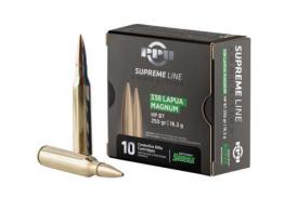 PPU .338 LAPUA MAGNUM SUPR HPBT 250G 10 Round BOX 20 BOXES PER CASE PPU .338 LAPUA MAGNUM SUPR HPBT 250G 10 Round BOX 20 BOXES PER CASE